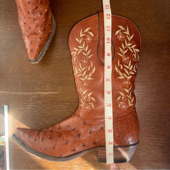 Tony Lama Signature Series Ostrich Leather Western Boots – Women’s 9B - Picture 14 of 16